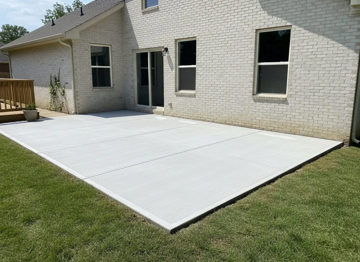 Patio replacing a cracked slab in Sherwood