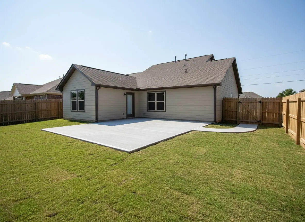 Broom-finished patio and walkway in Little Rock